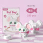 18 Styles Little Dog Cat Cute Pet Small Building Block Model Series Ornaments Children's Toys Miniature Bricks
