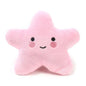 Squeaky Plush Pentagram Pet Toy for Dogs & Cats, Soft Fleece Squeaker, 3.9-5.1 in (10-13 cm)