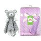 Personalized Newborn Baby Blanket with Name & Custom Stroller Gift Set