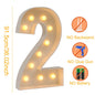 91.5cm Giant Led Light Birthday Number Figure 1st Birthday Anniversary Wedding Baby Shower Decor 30 40 50 Birthday Number Frame