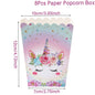 Unicorn Party Disposable Tablecloth Unicorn Birthday Party Decoration Girl Disposable Tableware Tablecloth Girls Baby Shower