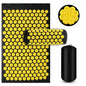 Lotus-Style Acupressure Spike Mat & Pillow Set - Acupuncture Massage Mat for Neck, Back & Feet (125 x 41 x 2 cm / 49.2 x 16.1 x 0.8 in)