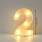 16cm (6.3 in) LED Marquee Letter & Number Light - Battery-Operated Night Lamp for Home, Wedding, Bar & Party Decor
