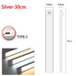 Rechargeable Motion Sensor LED Night Light Rectangle 50cm (19.7 in) Emergency Light