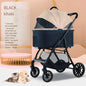 Foldable Detachable Pet Stroller for Dogs and Cats, Lightweight Small Pet Carrier Buggy