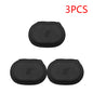 PU Leather Earphones Storage Case - Zippered Protective Carrying Organizer for Wired Earbuds, 101 x 71 x 40 mm (3.98 x 2.80 x 1.57 in)
