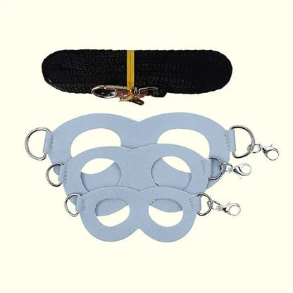 4-Pack Small Pet Harness and Leash Set - Escape-Proof Adjustable Collar for Hamsters, Sugar Gliders, Squirrels
