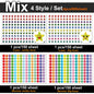 450-3000 Sheet Happy Face Stars Reward Sign Stickers Pack DIY Skateboard Suitcase Stationery Decals Decor Phone Laptop Gift Toys