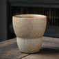 Japanese Style Rough Pottery Espresso & Gongfu Tea Cup Retro Ceramic Mug for Office and Home