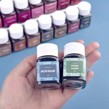 Textile Fabric Dye Powder – 30ml & 50ml Bottles for DIY Clothing Dyeing, Cotton Linen Jeans Color Restoration