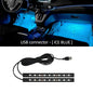 2-in-1 LED Car Neon Interior Light – USB & Cigarette Lighter Footwell Ambient Light, Car Backlight Atmosphere Lamp Accessories