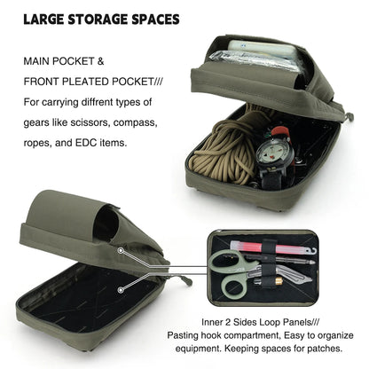 IDOGEAR Tactical EDC Molle Pouch – Smartphone & Utility Organizer