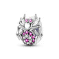 100% 925 Sterling Silver Rainbow Zircon Butterfly Dragon Silicone Stopper Charms - Colorful Beads for DIY Bracelets, Customizable Jewelry for All Occasions