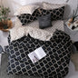 Luxury Black Duvet Cover Set with Pillowcases – Twin/Full/Queen/King (2–3 Piece Options)