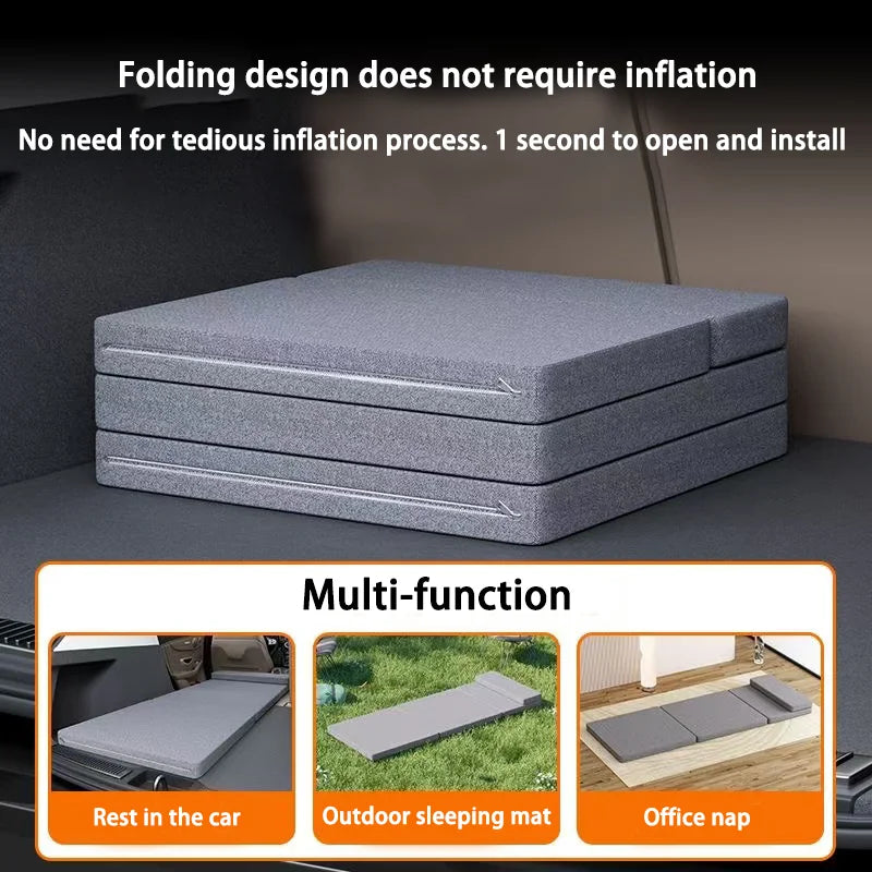 Car Mattress Camping Bed Folding Bed Travel Sleeping Pad Office Rest