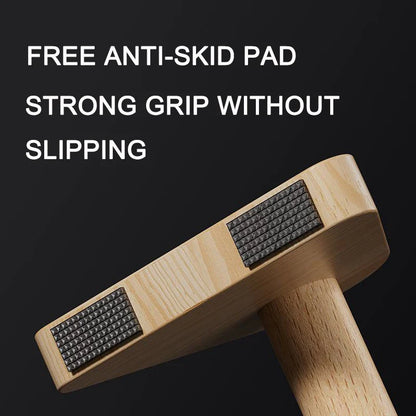 Solid Beech Wood Foldable Push-Up & Dip Stand — Portable Russian Parallel Bars for Home Gym Strength Training