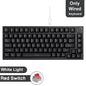 75% 82‑Key Hot‑Swappable Mechanical Gaming Keyboard — Tri‑Mode Wired/2.4GHz/Bluetooth, RGB, TFT Screen, Metal Volume Knob, USB Type‑C