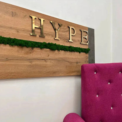Gold Mirror 3D Letter Wall Stickers – Acrylic Peel & Stick Decor