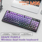 96-Key Wireless Mini Keyboard with Smart Screen - Bluetooth & 2.4GHz Dual-Mode, Multi-Device Linking, Ergonomic RGB Backlit