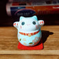 Japanese Ceramic Daruma Crafts Cartoon Lucky Cat Fortune Ornament Landscape Home Decor Accessories Gifts Living Room Decoration