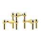 Nordic 3-Arm Metal Taper Candle Holder - Modern Vintage Candelabra for Skinny Stick Candles (Fits ≤1.2 cm / 0.47 in)