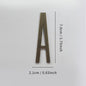 Bronze Self Adhesive House Number Metal English Alphabet Letters for Apartment Room Door Plate Table Mailbox Number Stickers 7cm