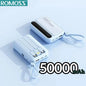 4-in-1 Portable Power Bank with Built-In Cables & LED Digital Display — 10,000/30,000/50,000mAh, 120W Fast Charge