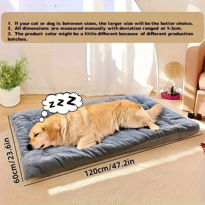 Plush Dog Bed Sofa - Thickened Super Soft Polyester Pet Mat for Small, Medium & Large Dogs
