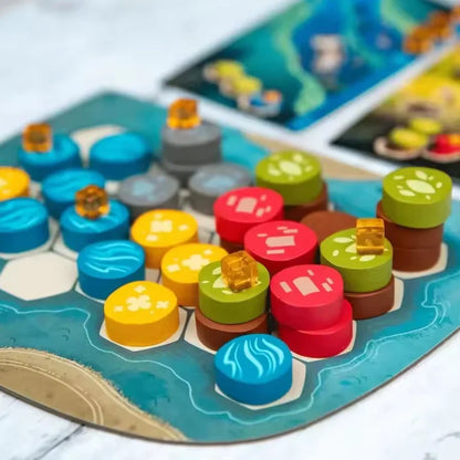 Animal Habitat Strategy Board Game - Create Landscapes & Wildlife | Ages 10+