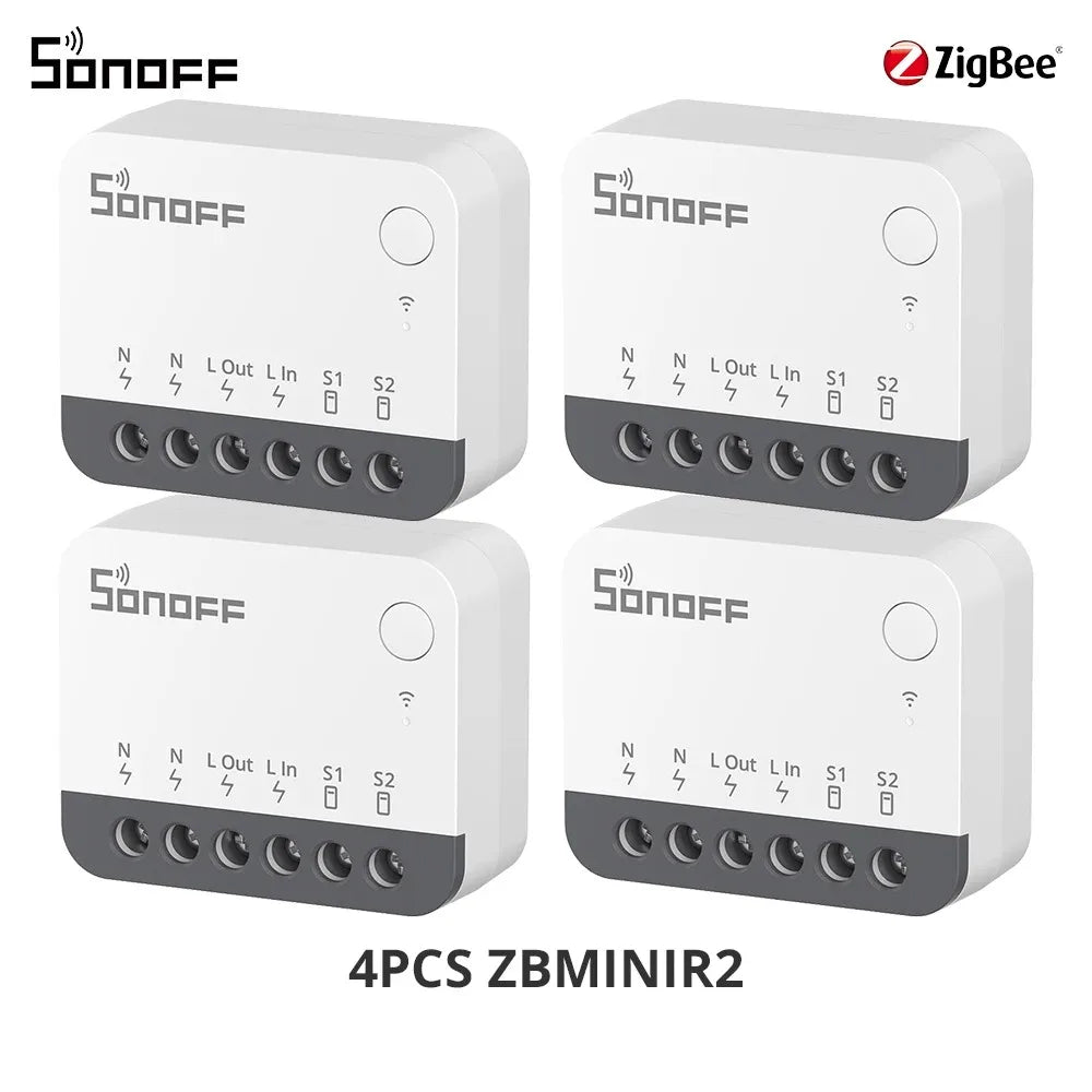 SONOFF ZBMINIR2 Extreme Zigbee Smart Switch Detach Relay External Switch Remote Control via eWeLink Compatible With Zigbee Hub