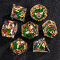 7-Piece Resin Sharp-Edge Polyhedral Dice Set for D&D & RPGs - D20 D12 D10 D8 D6 D4