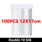 100-Pack Heavy-Duty Clear Resealable Ziplock Bags – Small Plastic Storage Bags for Jewelry, Food & Crafts
