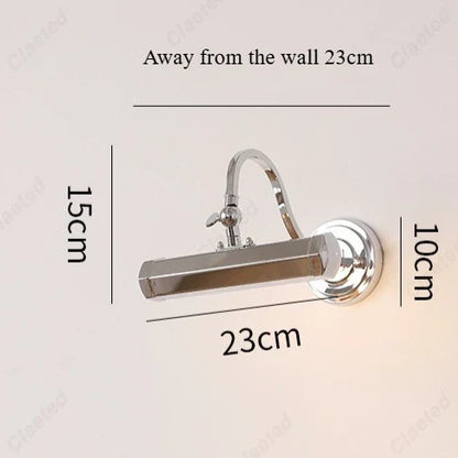 New American Retro LED Mirror Headlights Restaurant Bar Cafe Living Room Aisle Nostalgic Decorative Lighting