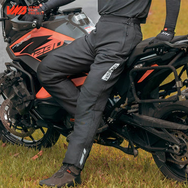 Winter Waterproof Motorcycle Overpants Quick-Release Touring Pants with CE Knee Pads, Insulated Windproof Motorbike Trousers for Men