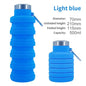 Collapsible Silicone Water Bottle - BPA-Free, Portable & Reusable for Outdoor Adventures
