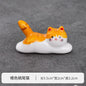 Japanese Style Underglaze Ceramic Cute Cat Chopstick Holder Tableware Restaurant Simple Oval Spoon Bracket Utensil for Kitchen