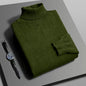 Men's Slim Fit Knit Turtleneck Sweater – Anti-Pilling Long Sleeve Pullover for Autumn & Winter
