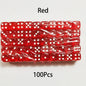 100-Pack 6-Sided Dice 14mm D6 Acrylic Rounded-Edge Transparent Dice for Board Games & DnD