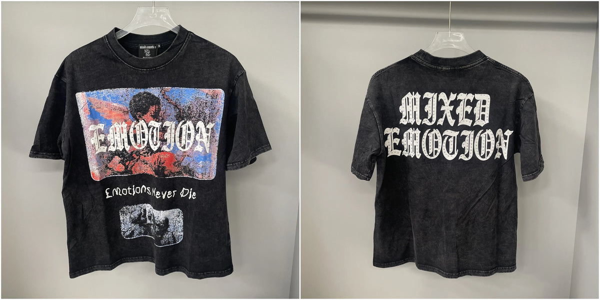 MIXED-EMOTION Rhinestone Graphic T-Shirt