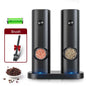 Electric Automatic Salt & Pepper Grinder Set — Battery-Powered Mill with LED Light & Adjustable Coarseness