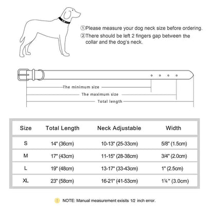 Premium Leather Dog Collar for Style and Durability