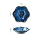 Japanese Style Ceramic Sushi & Sashimi Plate - Retro Kiln Glaze Mini Dipping Dish 11 x 11 x 3.1 cm (4.3 x 4.3 x 1.2 in)