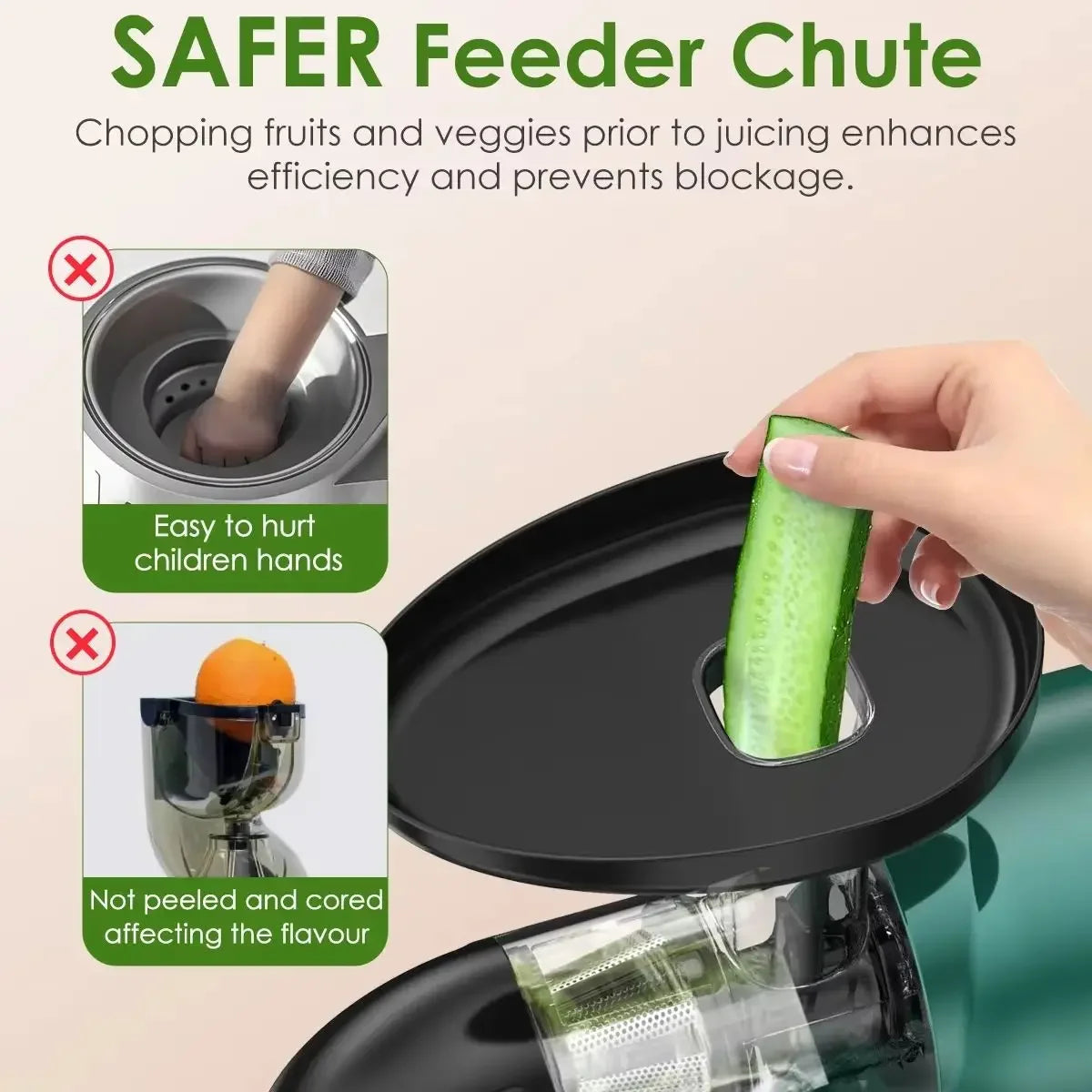 LUFVEBUT BP-8038 Slow Masticating Juicer, 200 W