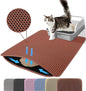 Double-Layer Honeycomb Cat Litter Mat – Waterproof Washable Non-Slip Litter Trapper (30x30, 40x50, 45x60 cm / 12x12, 16x20, 18x24 in)
