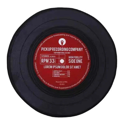 VIKAMA Record Music Cd Carpet Round Game Chair Floor Mat Room Decorated Living Room Lounge Large Area Non-Slip Carpet