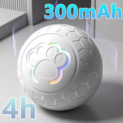 Interactive USB Rechargeable Dog & Cat Toy Ball, Automatic Bouncing Rolling LED Light, IP65 Waterproof