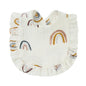 Muslin Cotton Baby Bibs & Burp Cloths - Ruffle Bandana Drool Bibs for Newborns