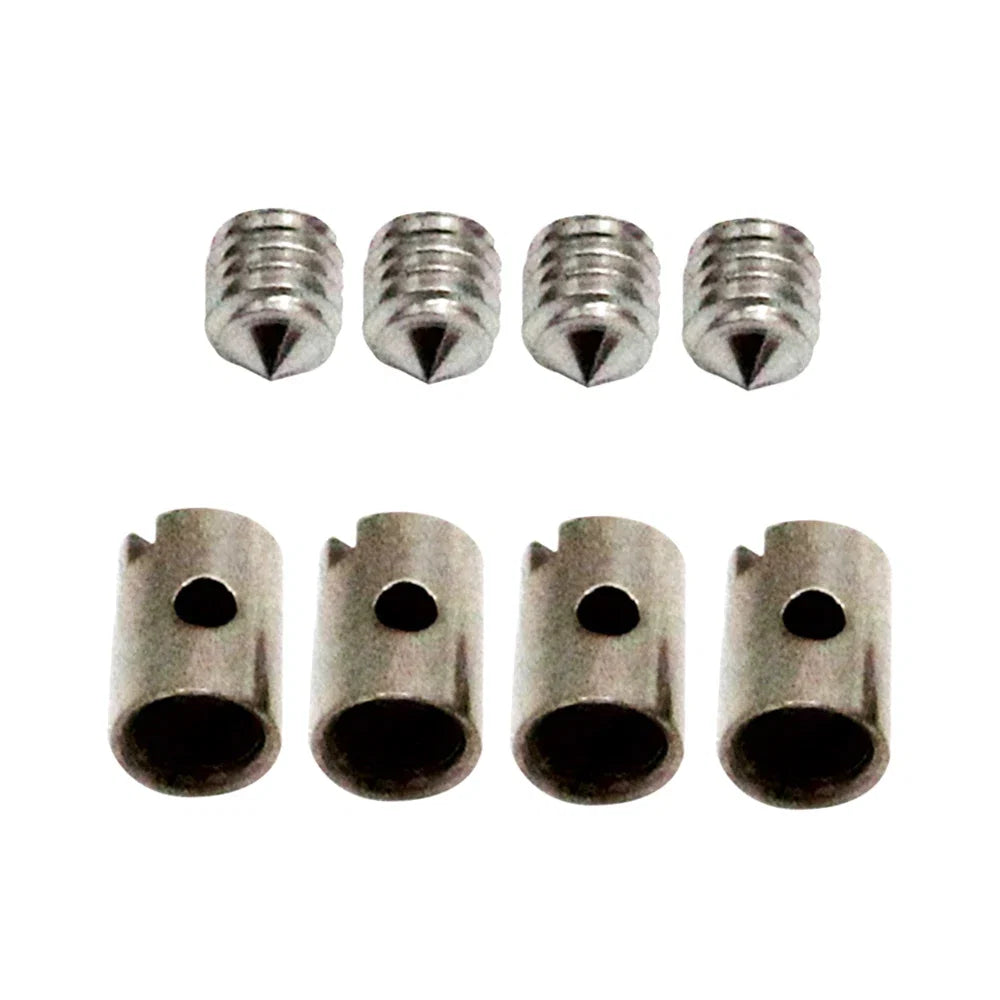4 Sets Solderless Cable Nipples 5mm Throttle Choke for Motorcycle Scooter Quad Mower