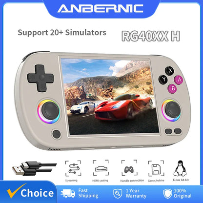 4.0-Inch IPS Retro Handheld Game Console — Linux 64‑Bit, 64GB Storage, 3200mAh Battery, 5000+ Games