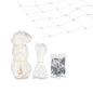 Balcony and Window Pet Safety Net – Transparent Nylon Mesh with Steel Wire Grid – Cat and Small Dog Fall Prevention